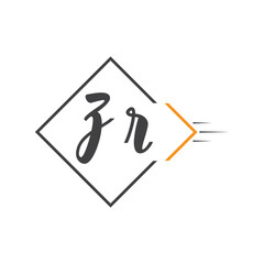 initial monogram logo with square style design.
