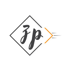 initial monogram logo with square style design.