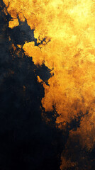A vibrant yellow and black grainy background featuring a glowing abstract luminous color gradient, creating a noisy texture perfect for modern poster, banner, or header design.

