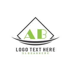 initial monogram logo with square style design.