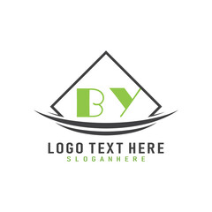 initial monogram logo with square style design.