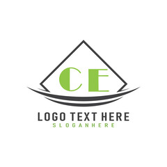 initial monogram logo with square style design.