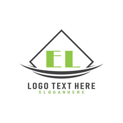 initial monogram logo with square style design.