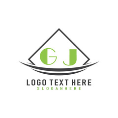 initial monogram logo with square style design.