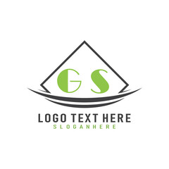 initial monogram logo with square style design.