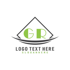 initial monogram logo with square style design.