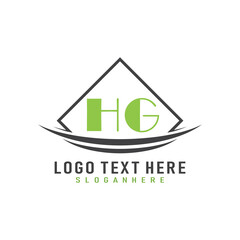 initial monogram logo with square style design.
