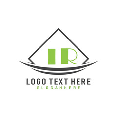 initial monogram logo with square style design.