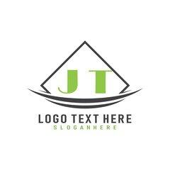 initial monogram logo with square style design.