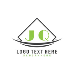 initial monogram logo with square style design.
