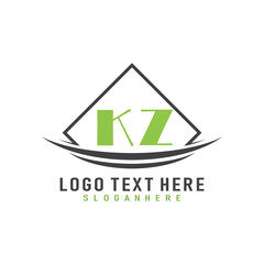 initial monogram logo with square style design.