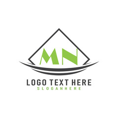 initial monogram logo with square style design.