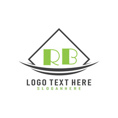 initial monogram logo with square style design.