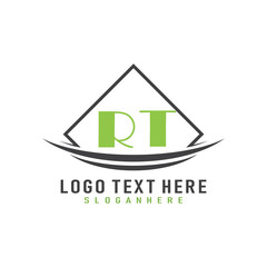 initial monogram logo with square style design.