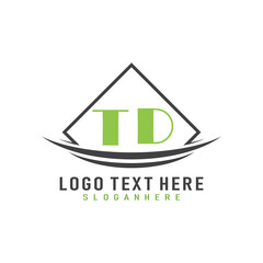 initial monogram logo with square style design.