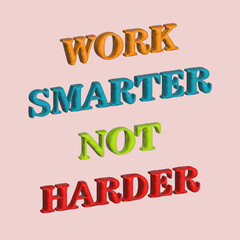 Inspiring Motivating 3D Typography Quote 