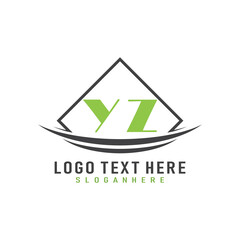 initial monogram logo with square style design.