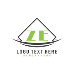 initial monogram logo with square style design.