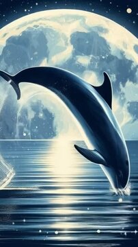 dolphin jumping out of the water