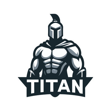 titan mascot logo vector illustration