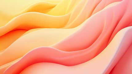 Abstract Waves with Soft Pastel Gradient Colors for Modern Backgrounds