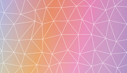 New gradient color illustration in a polygonal style. Design for flyer, wallpaper, presentation, paper. Vector illustration. Creative gradient color.