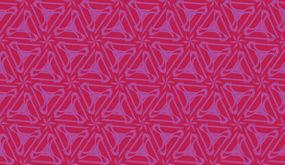 Fototapeta premium Design pattern with abstract modern ornament. Triangles style. Vector Seamless illustration.