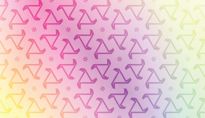 Original interior background in geometric style. Curved line. Vector illustration. Gradient color