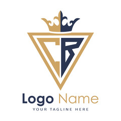 Initial monogram with triangle shape creative letter logo