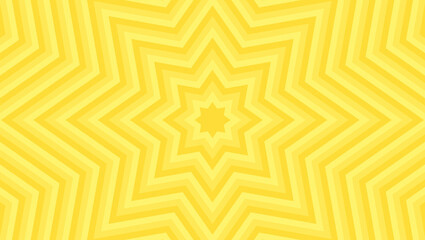 同心状の星形のイメージ背景、八角星、ポップなデザイン