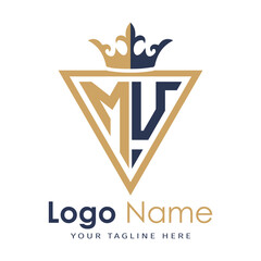 Initial monogram with triangle shape creative letter logo
