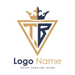 Initial monogram with triangle shape creative letter logo