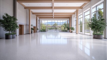 Obraz premium Spacious modern lobby with natural light