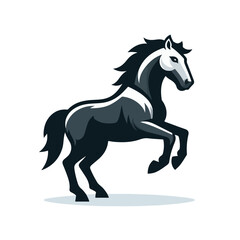 horse mascot logo vector illustration
