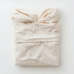 Obraz premium Reusable organic cotton grocery bag on white background