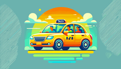 Vector illustration of transportation.