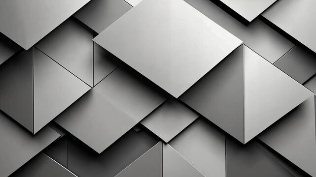 Abstract geometric pattern of squares and triangles