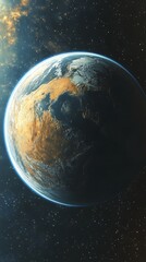 Obraz premium Earth in Cosmic Light