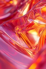 Naklejka premium Abstract Flowing Glass with Vibrant Colors for a Modern Background