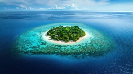 Island ocean graphic design