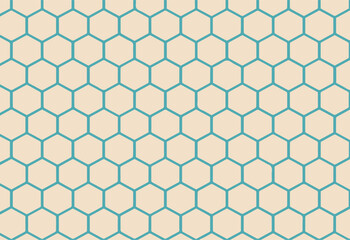 Seamless geometric pattern with hexagons. Repeating background.