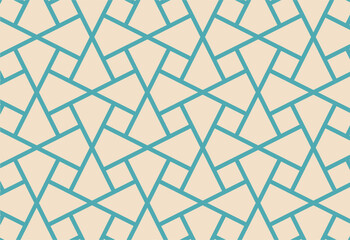 Seamless geometric pattern based on Japanese ornament Kumiko zaiku.