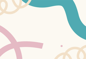 Abstract background with hearts and circles. Vector illustration for your design.