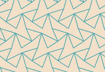 Seamless pattern with triangles in retro style. Vector illustration.