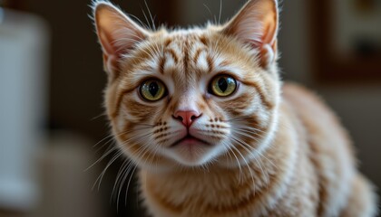 Naklejka premium Close-up of ginger cat