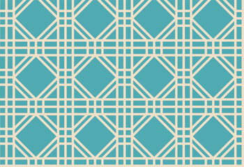Fototapeta premium Seamless vector pattern. Modern stylish texture. Geometric linear ornament.