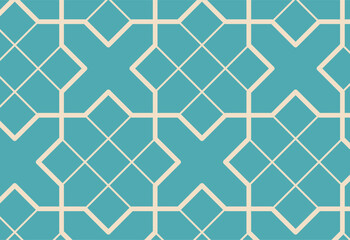 Seamless pattern with geometric ornament. Vector illustration in retro style.