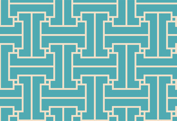 Vector seamless pattern. Modern stylish texture. Geometric linear ornament.