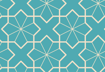 Seamless geometric pattern based on traditional islamic art. Muslim background.