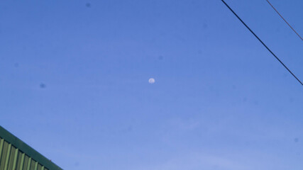 A photograph of the moon taken from Las Piñas, Metro Manila, Philippines.